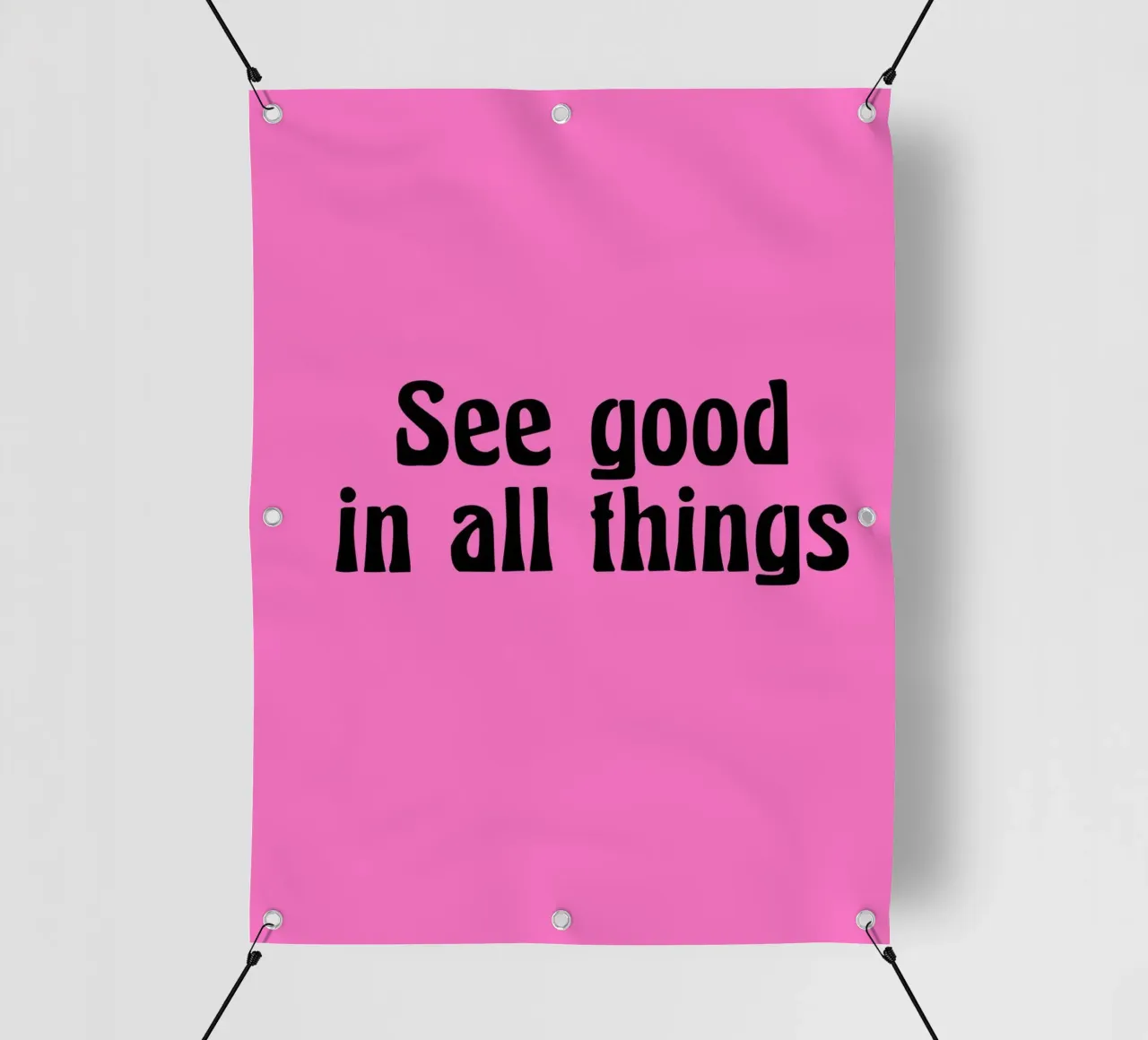 See good in all things telo in pvc da Hej Ibiza by Ute Arnold