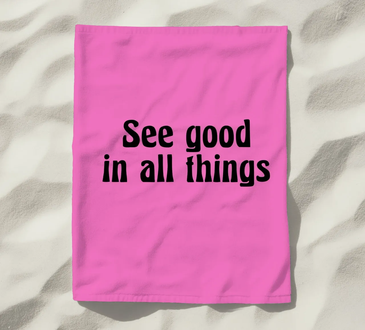 See good in all things telo mare da Hej Ibiza by Ute Arnold