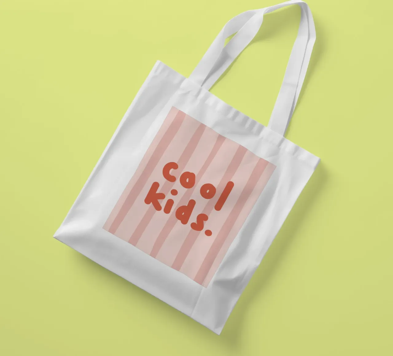 Cool kids pink tote bag by we line studio - design