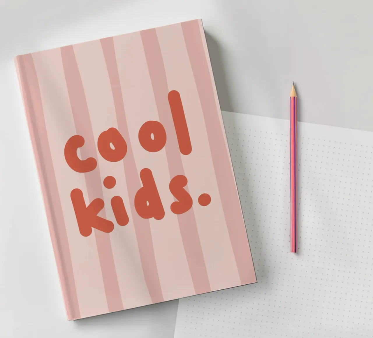 Cool kids pink notebook by we line studio - design
