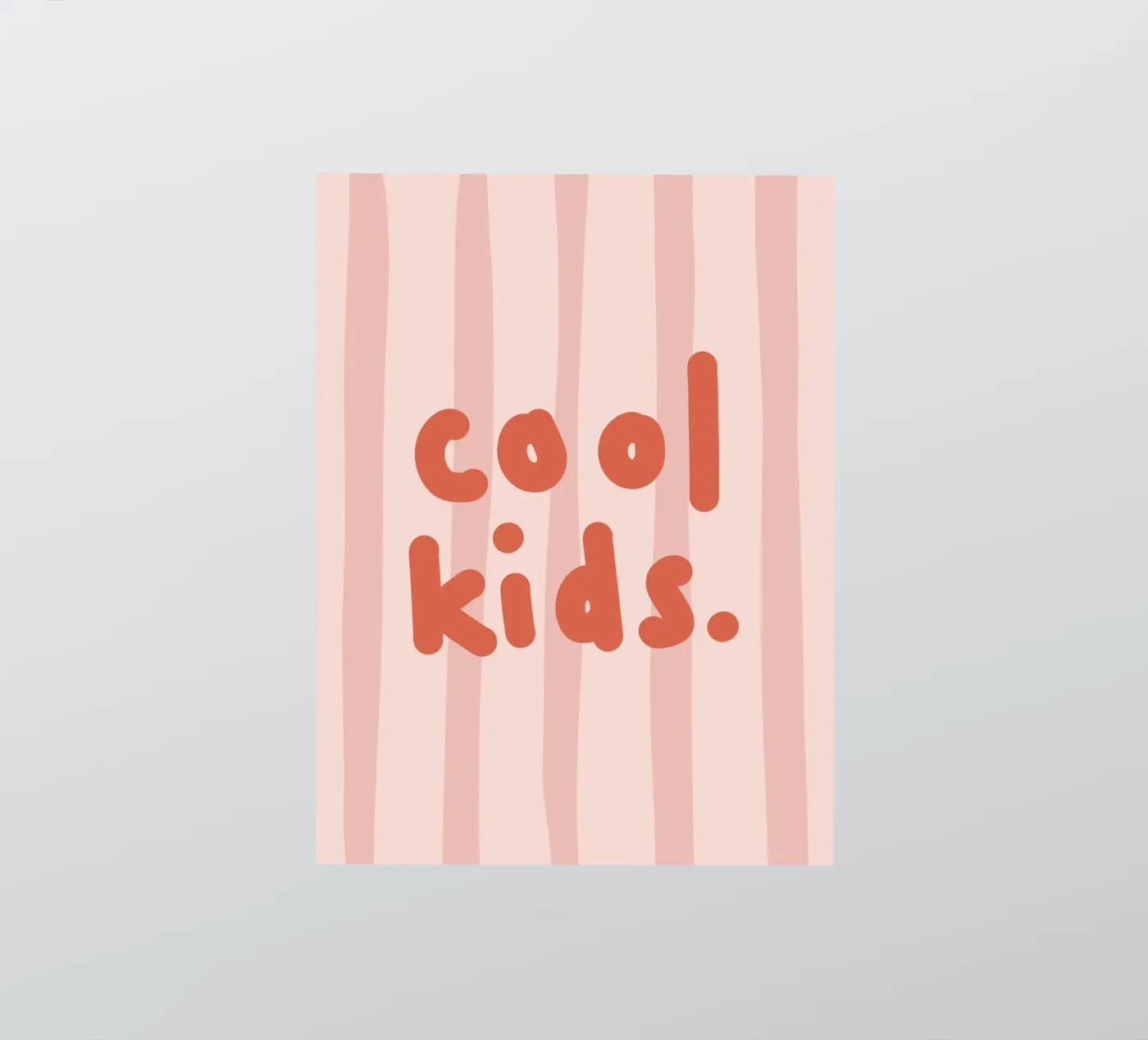 Cool kids pink autocollant de we line studio - design