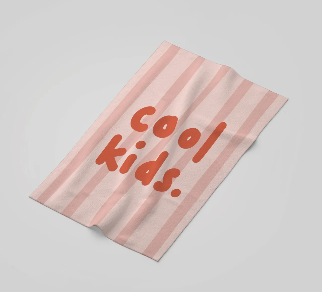 Cool kids pink beach towel by we line studio - design