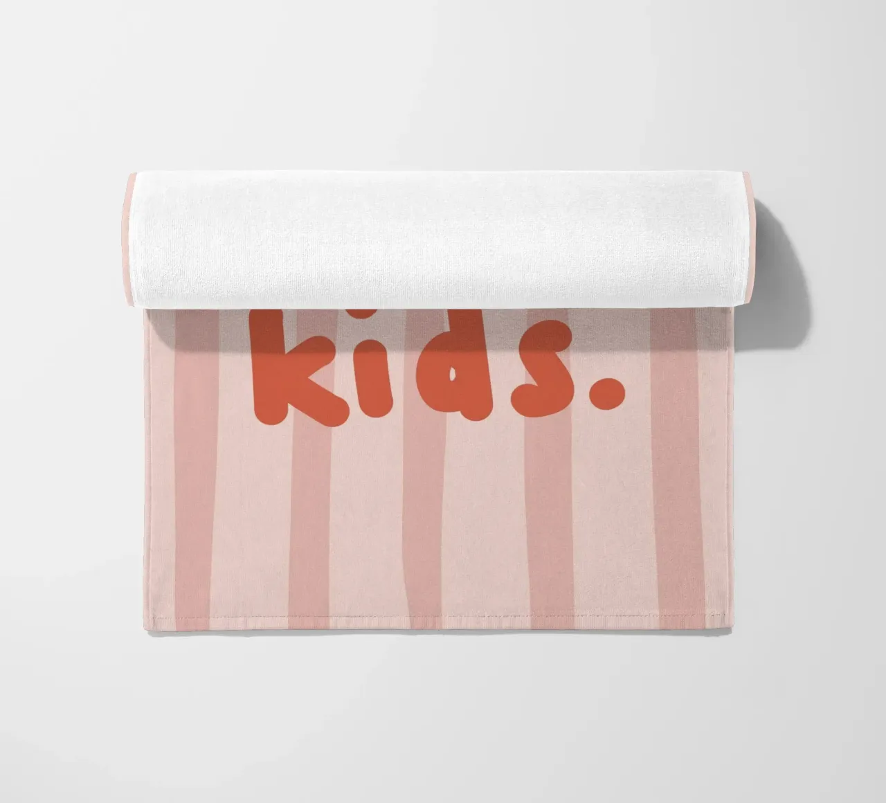 Cool kids pink beach towel by we line studio - design