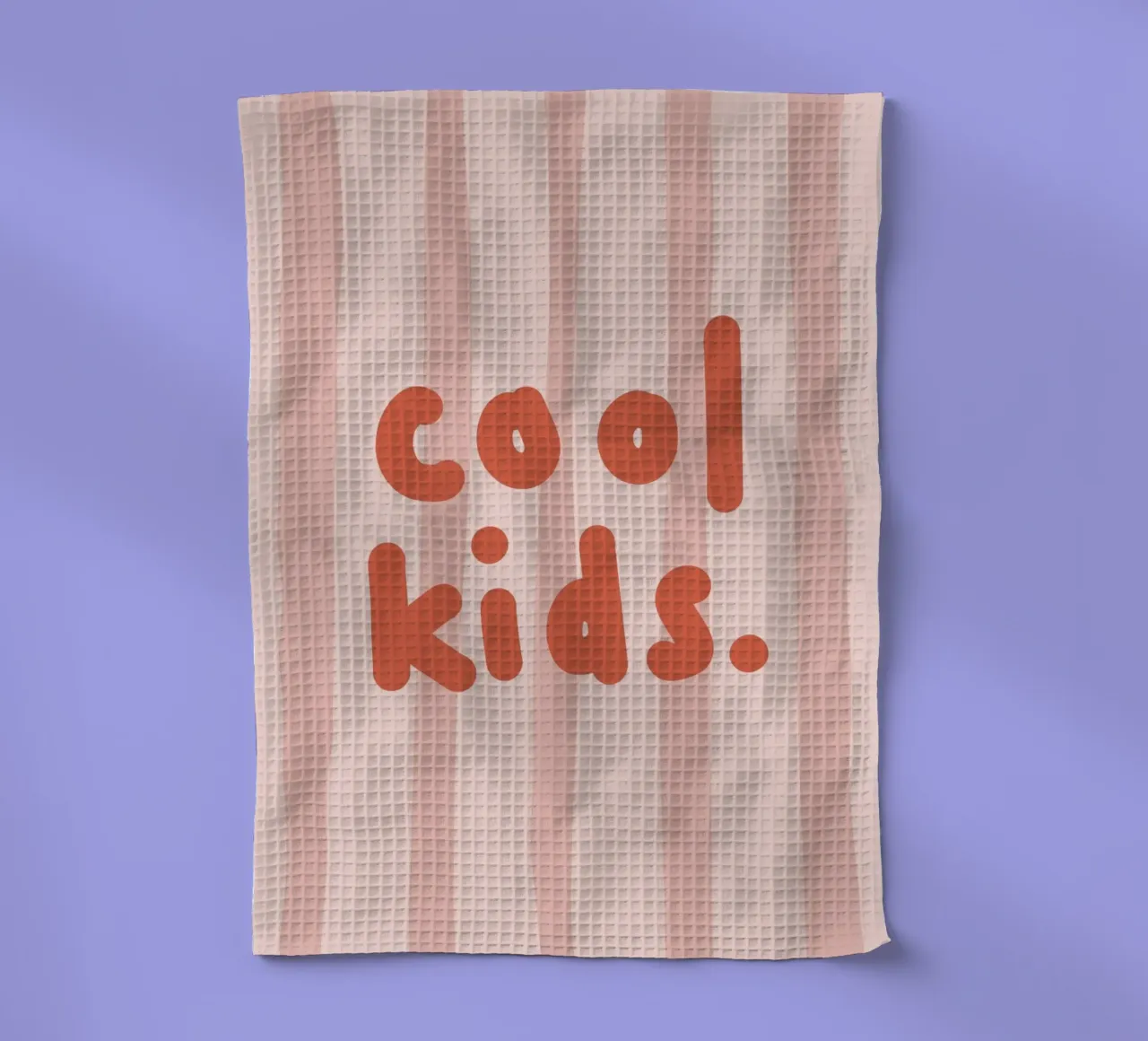 Cool kids pink tea towel by we line studio - design