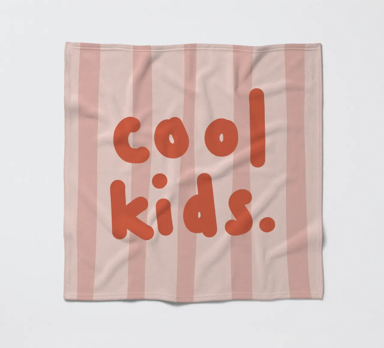 Cool kids pink fleece blanket by we line studio - design