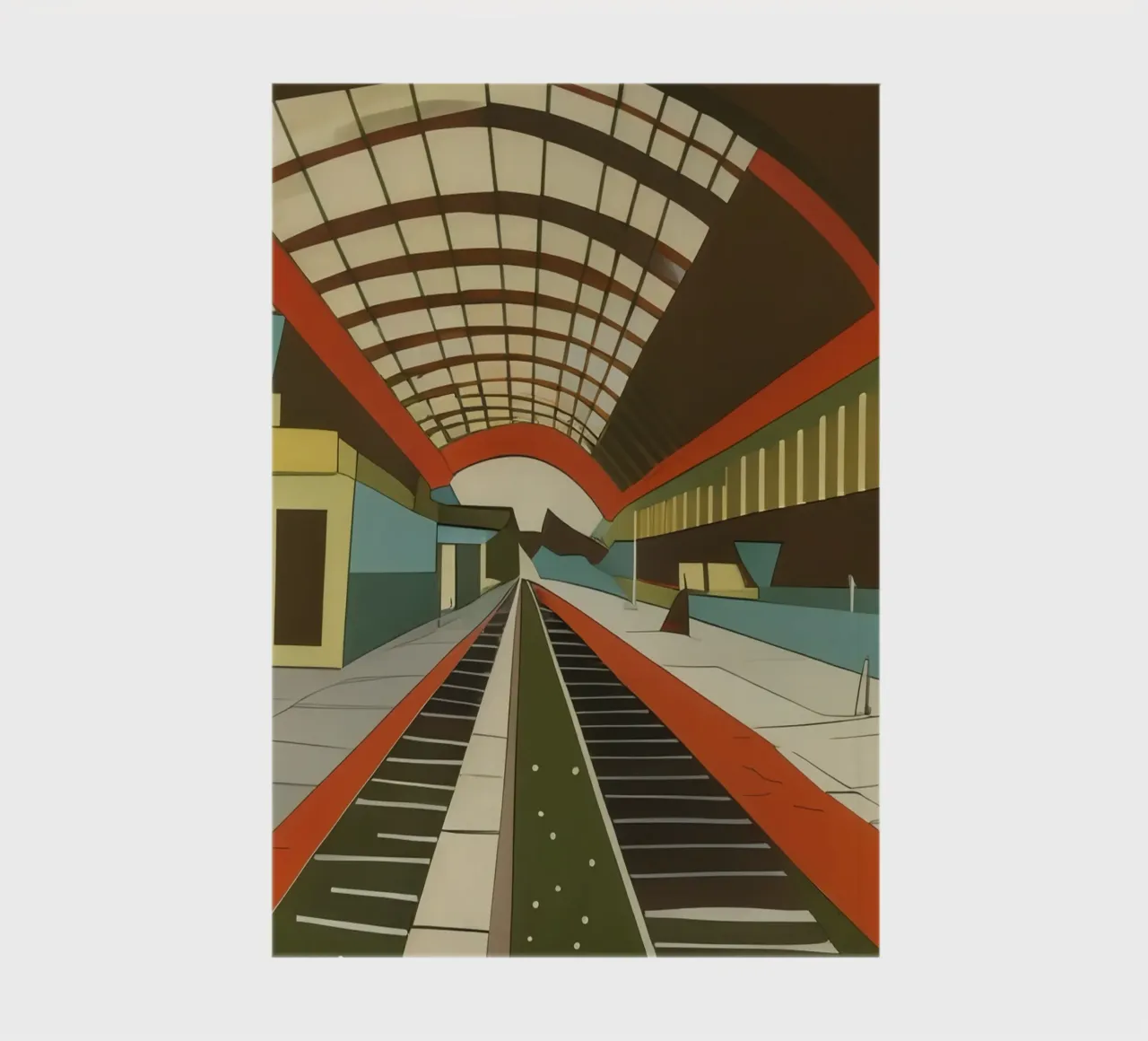excursion_vue de la gare_5 carnet de notes de Abstract Art by LK