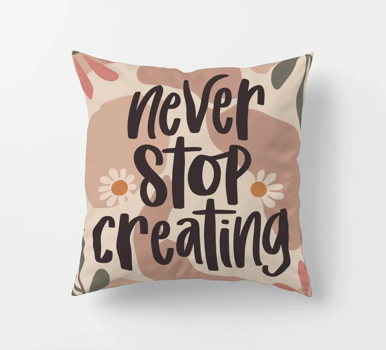Never Stop Creating – Boho Pastel Crafting Design cuscino da Soleil Basque