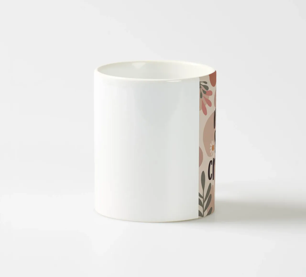 Never Stop Creating – Boho Pastel Crafting Design mug en céramique de Soleil Basque