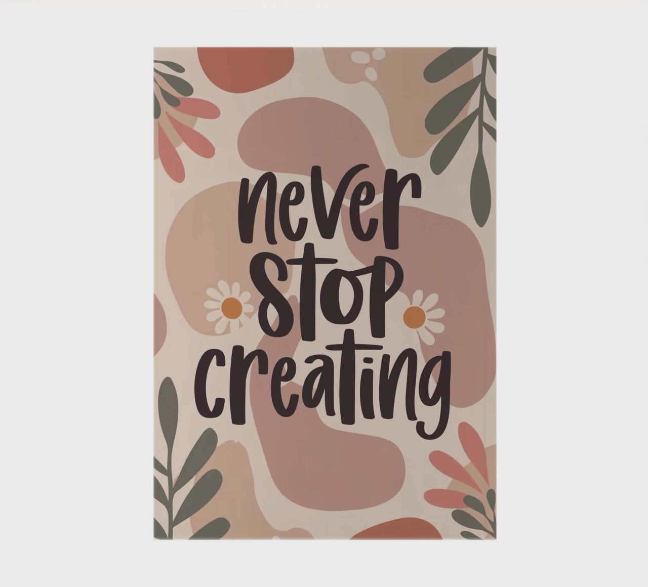 Never Stop Creating – Boho Pastel Crafting Design diario da Soleil Basque