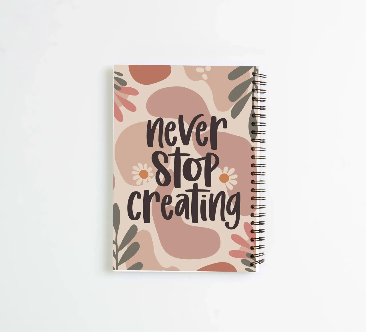 Never Stop Creating – Boho Pastel Crafting Design diario ad anelli da Soleil Basque