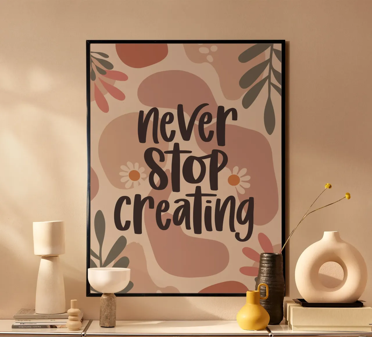 Never Stop Creating – Boho Pastel Crafting Design carta hahnemühle da Soleil Basque