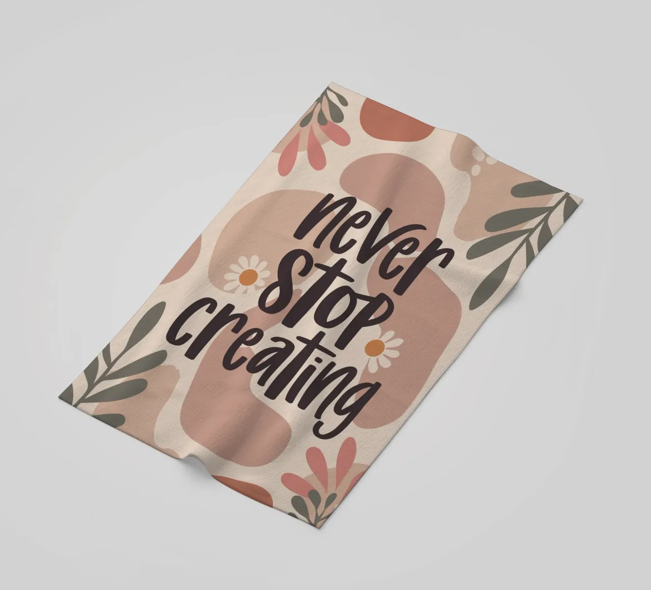 Never Stop Creating – Boho Pastel Crafting Design toalla de playa de Soleil Basque