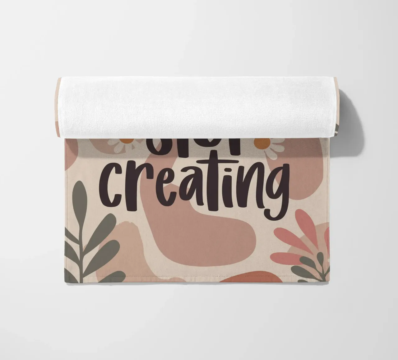 Never Stop Creating – Boho Pastel Crafting Design telo mare da Soleil Basque