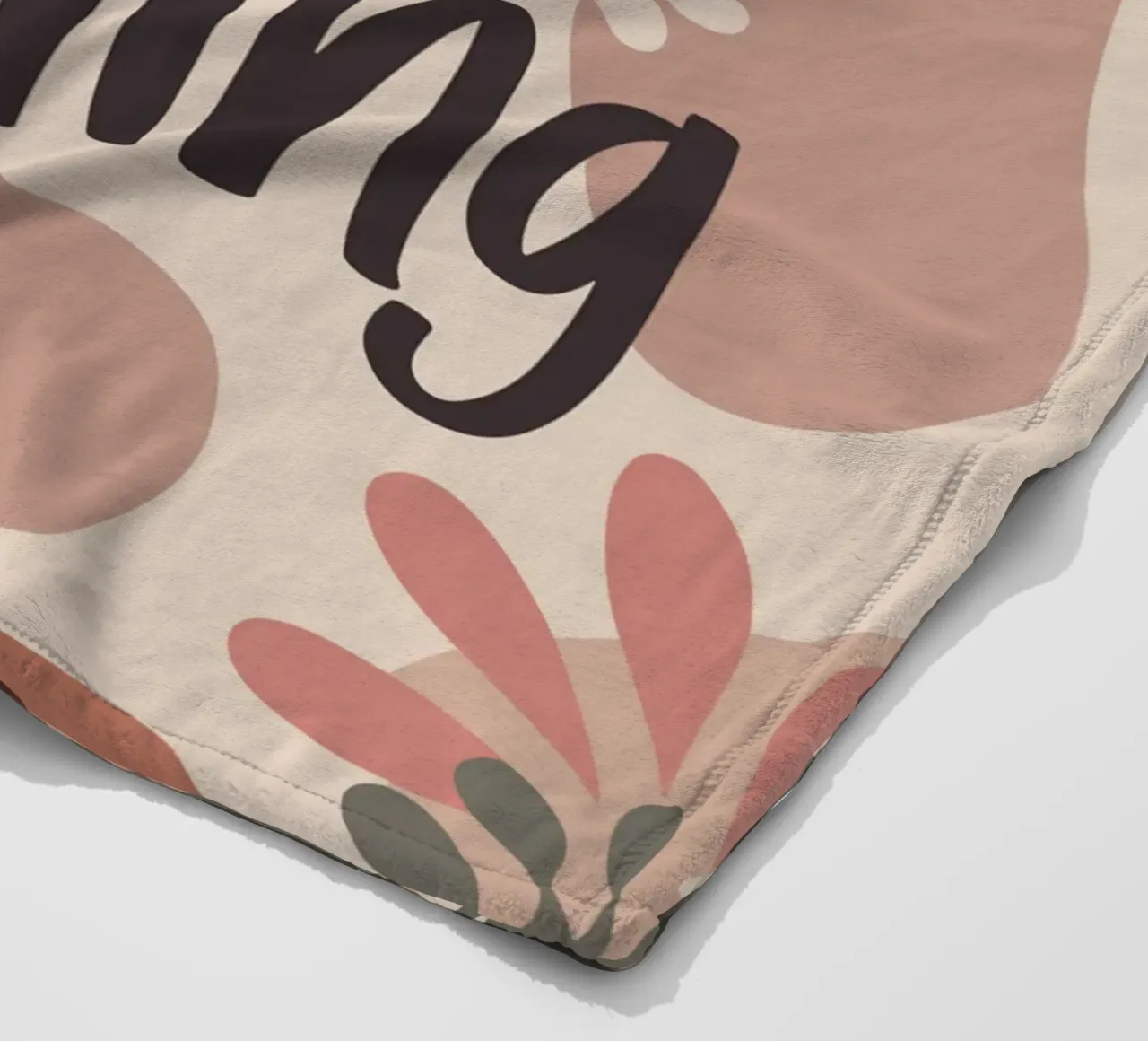 Never Stop Creating – Boho Pastel Crafting Design coperta in pile da Soleil Basque