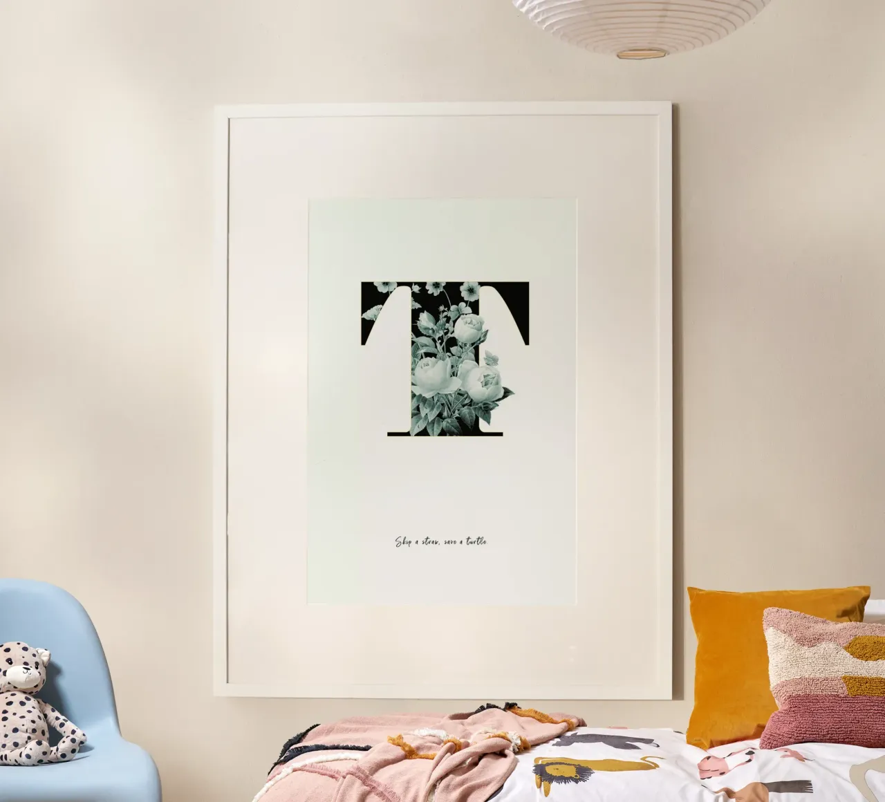 Flower Alphabet - T poster by Froilein Juno