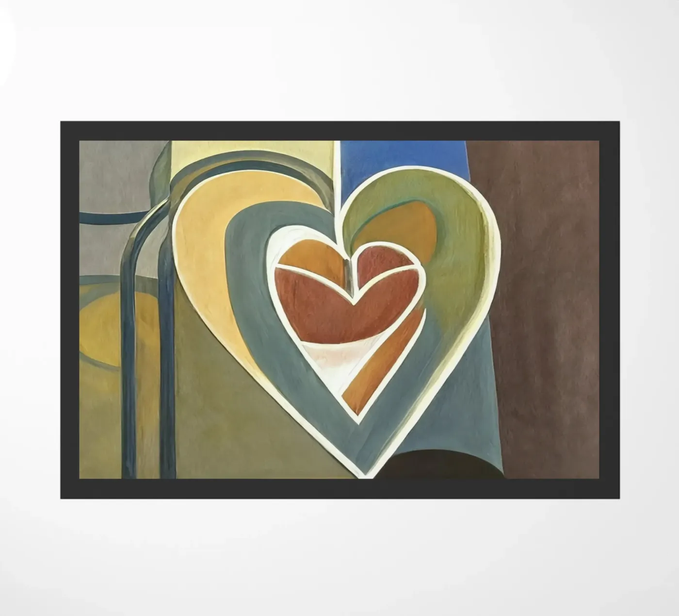 Deco_Heart_1 Fußmatte von Abstract Art by LK