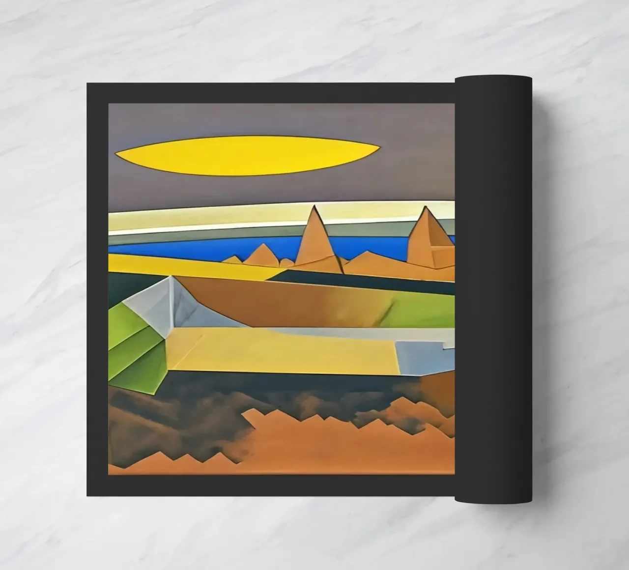 Excursion_landscape_6 doormat by Abstract Art by LK