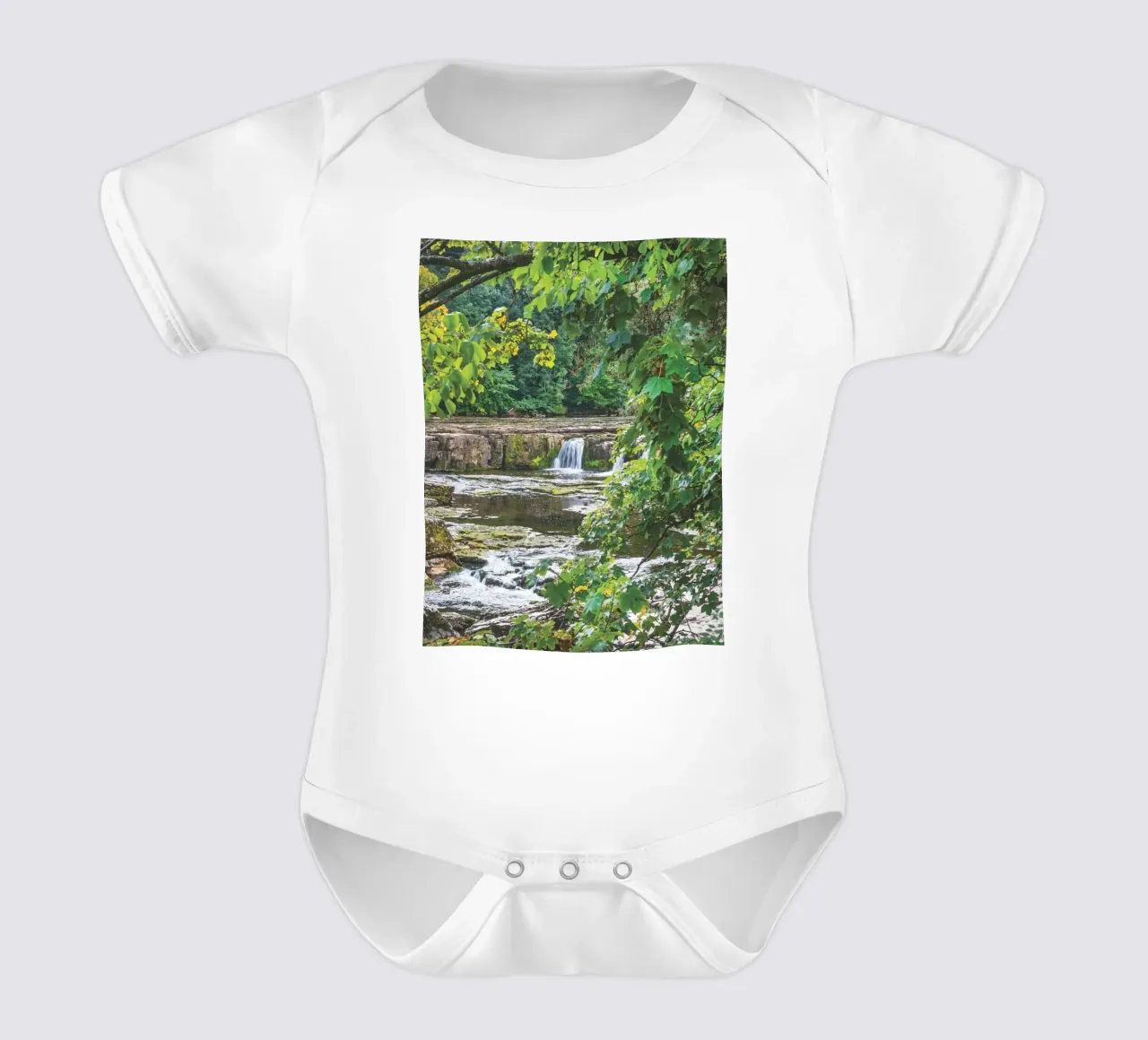 Aysgarth Falls body neonato maniche corte da Dave Hare Photography
