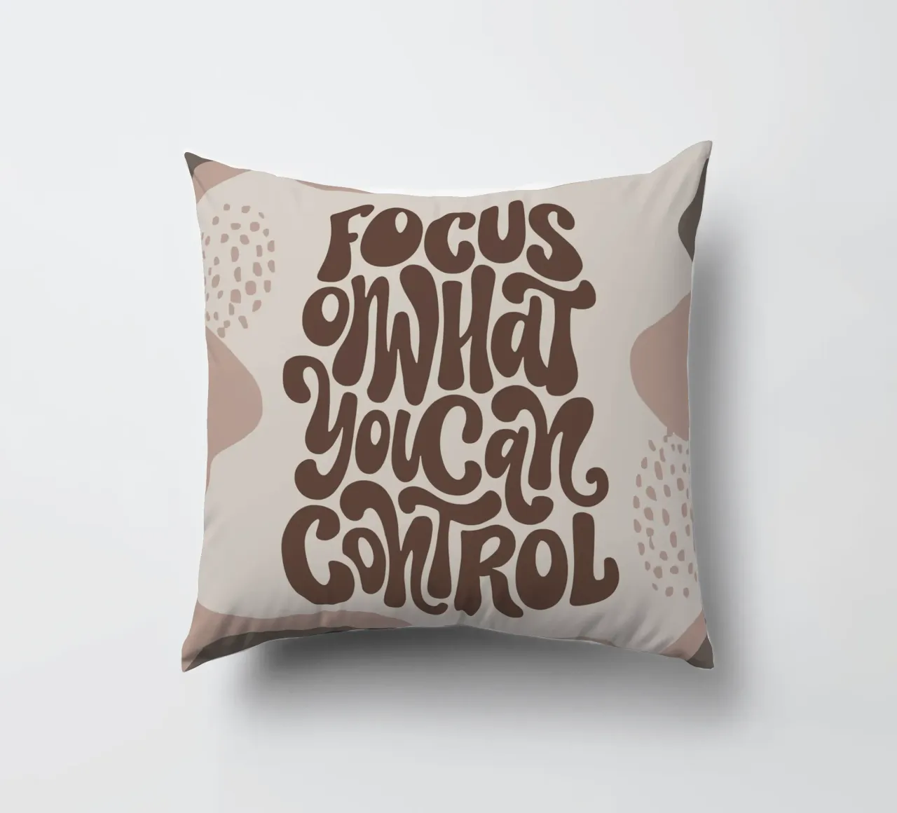 Focus on What You Can Control – Boho Pastel Mindfulness cuscino da Soleil Basque