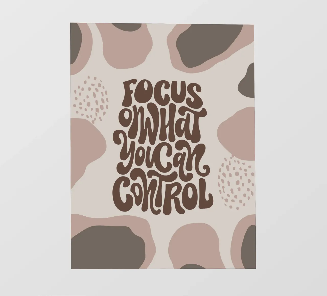 Focus on What You Can Control – Boho Pastel Mindfulness pellicola backlit da Soleil Basque