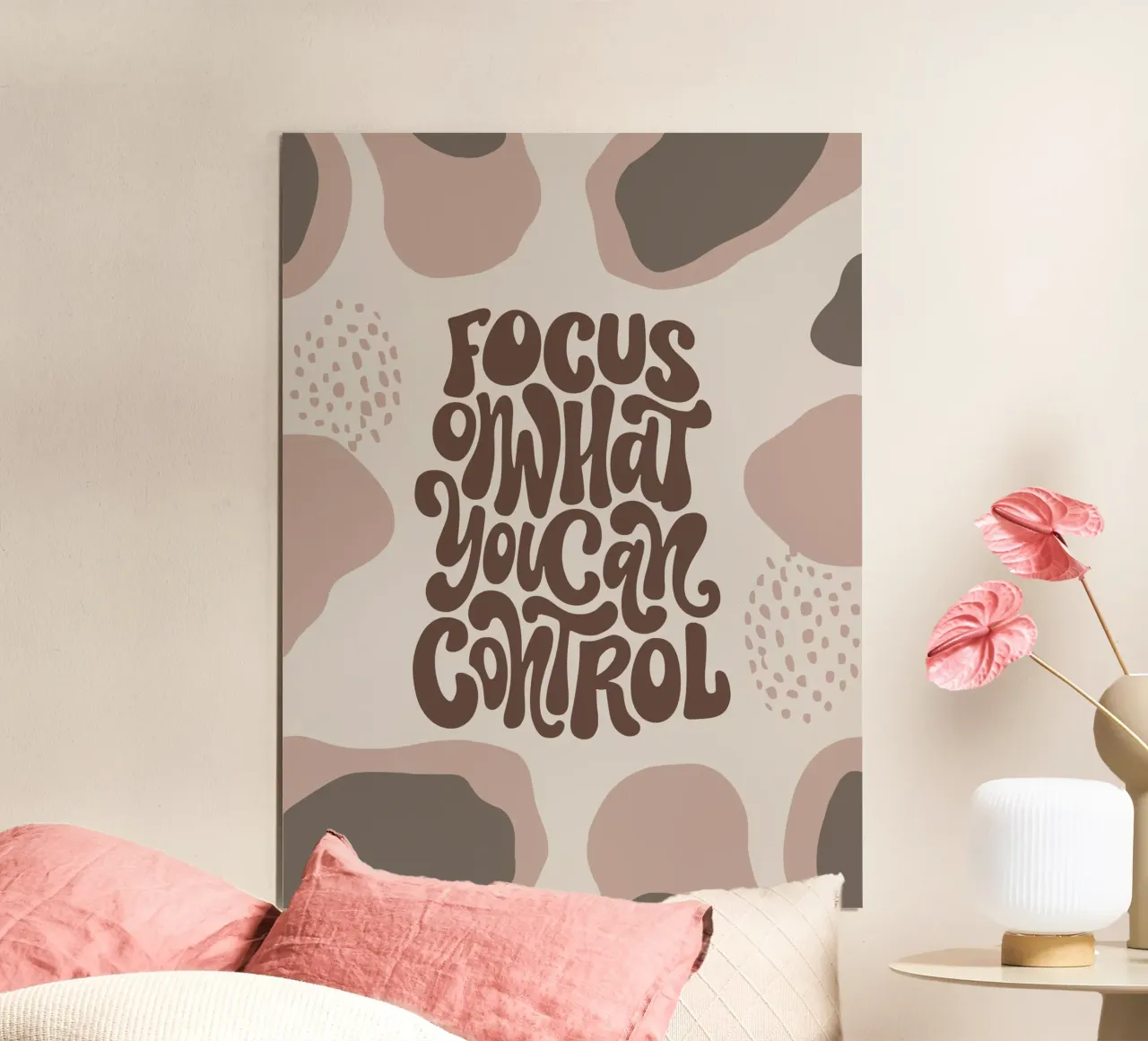 Focus on What You Can Control – Boho Pastel Mindfulness carta hahnemühle da Soleil Basque