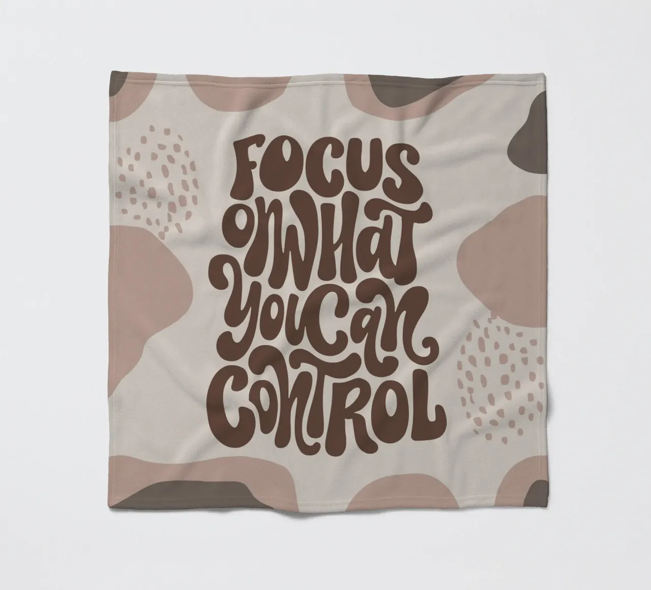 Focus on What You Can Control – Boho Pastel Mindfulness coperta in pile da Soleil Basque