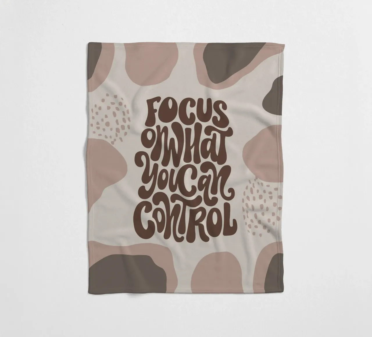 Focus on What You Can Control – Boho Pastel Mindfulness coperta in pile da Soleil Basque