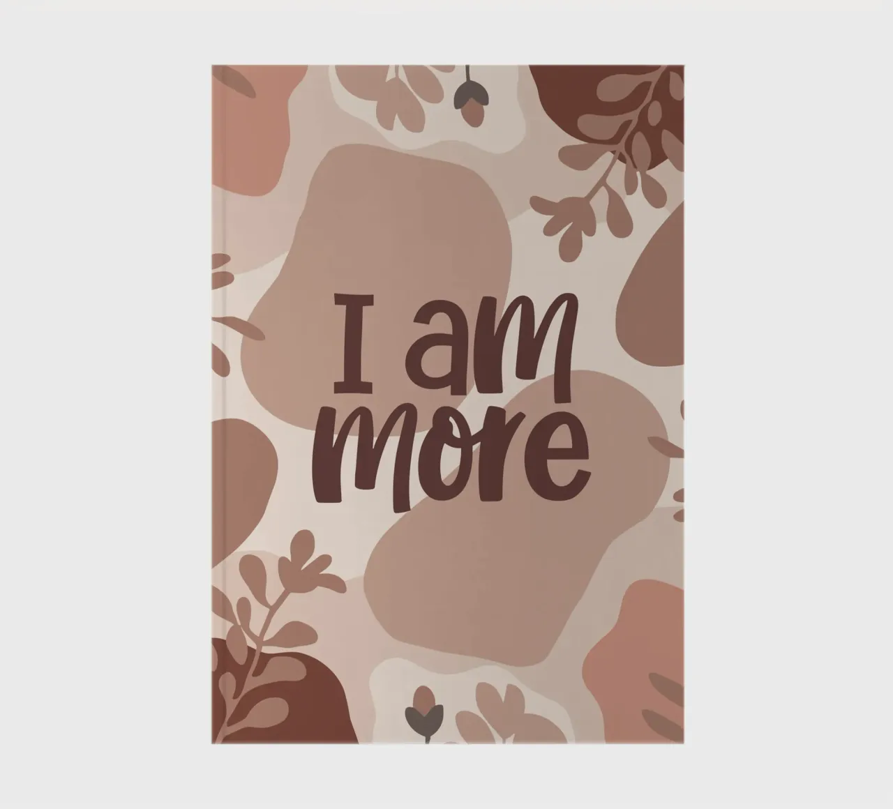 I Am More – Boho Pastel Empowerment Design notebook by Soleil Basque