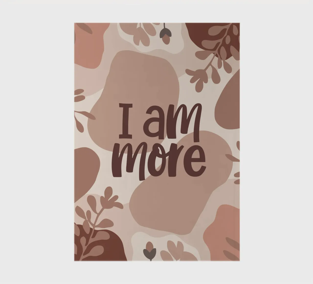 I Am More – Boho Pastel Empowerment Design notebook by Soleil Basque