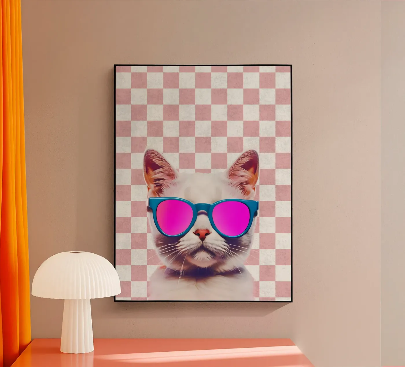 Purrfectly Chic plexiglas de Doodle Dreams Art