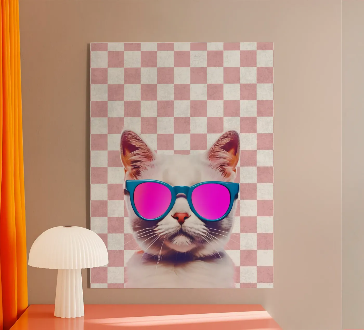 Purrfectly Chic plexiglas de Doodle Dreams Art