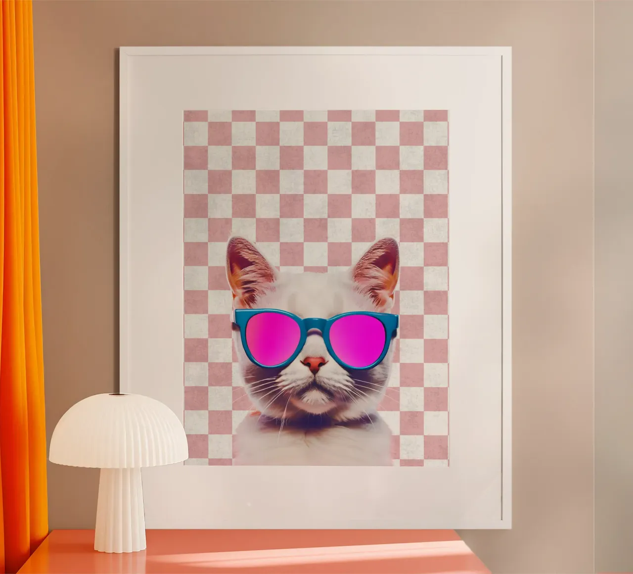 Perfettamente chic poster con telaio in legno da Doodle Dreams Art