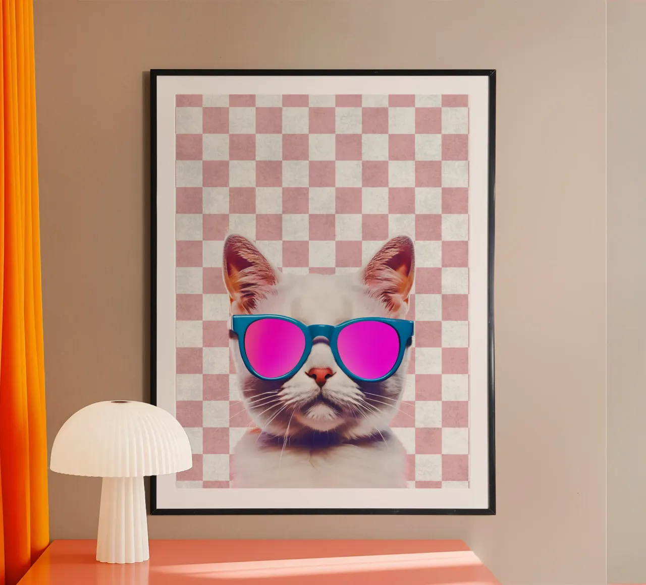 Perfettamente chic poster con telaio in legno da Doodle Dreams Art