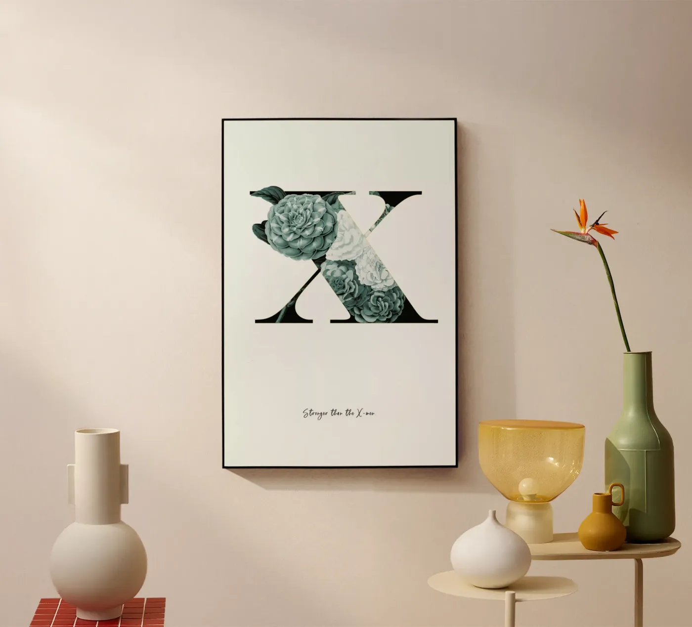 Flower Alphabet - X plexiglass da Froilein Juno
