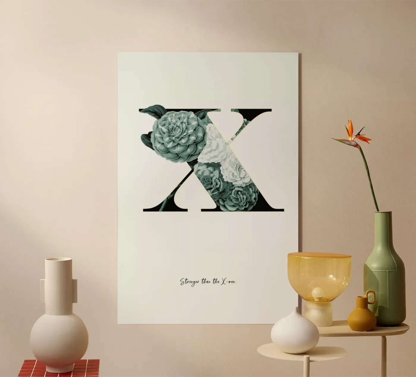 Flower Alphabet - X plexiglass da Froilein Juno