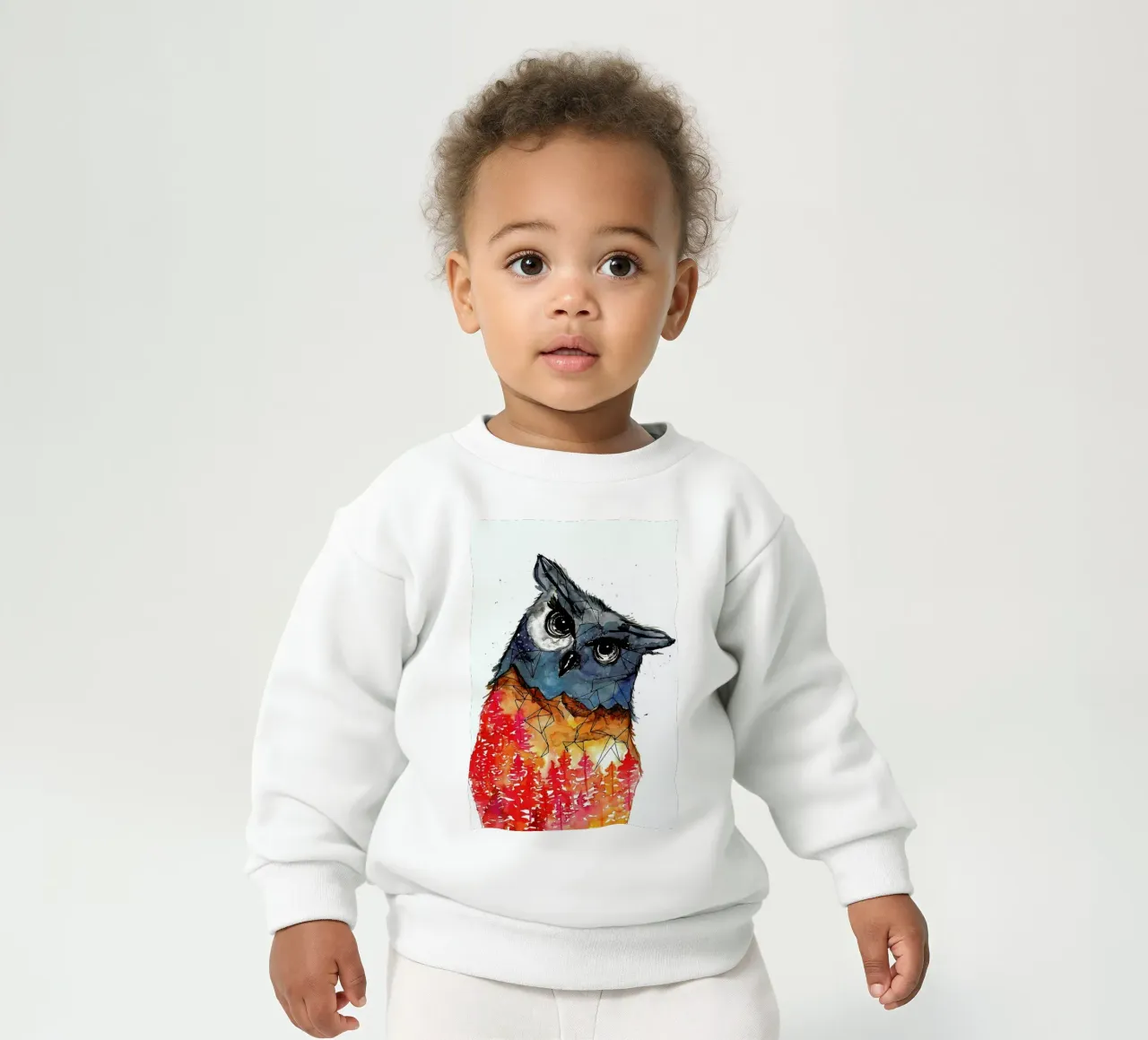 Owl felpa neonato da Larissa van der Laan