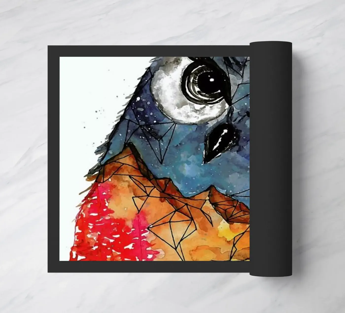 Owl doormat by Larissa van der Laan