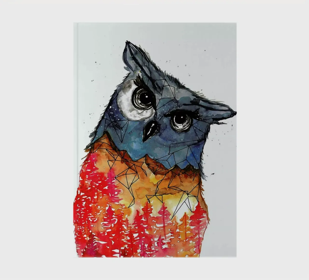 Owl notebook by Larissa van der Laan