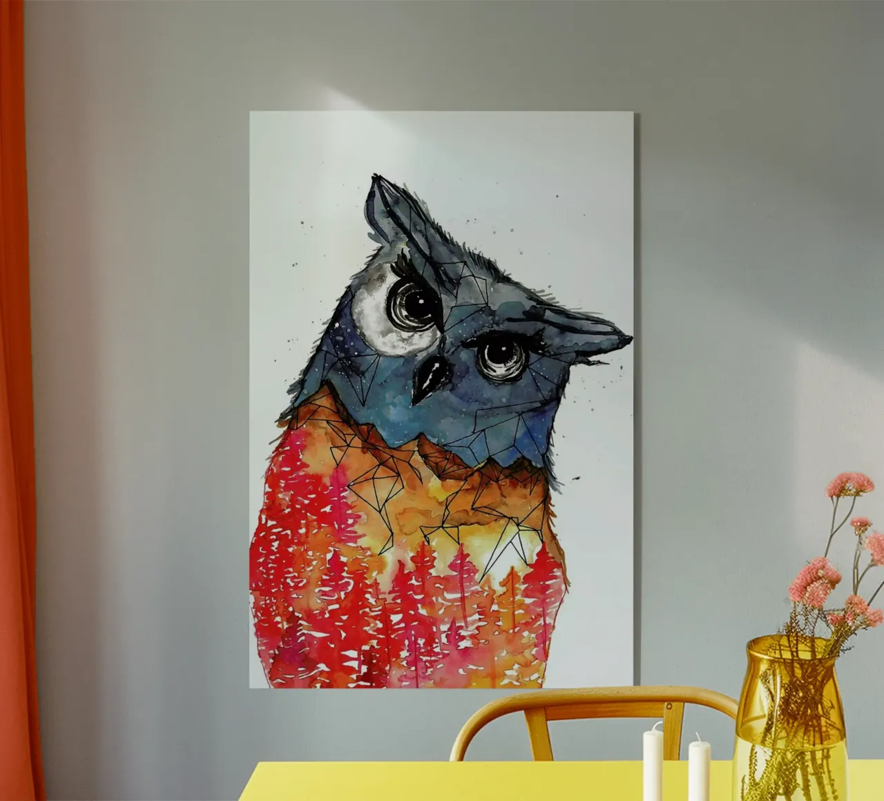Owl plexiglass da Larissa van der Laan