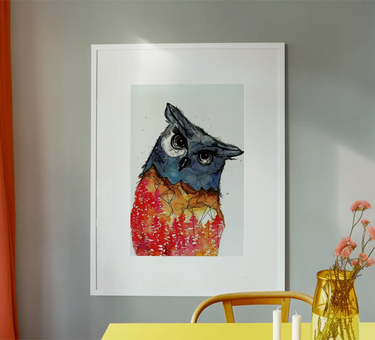 Owl poster da Larissa van der Laan