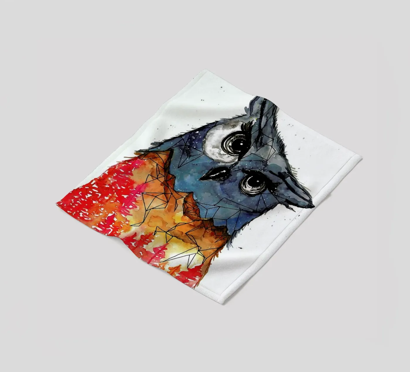 Owl fleecedeken van Larissa van der Laan