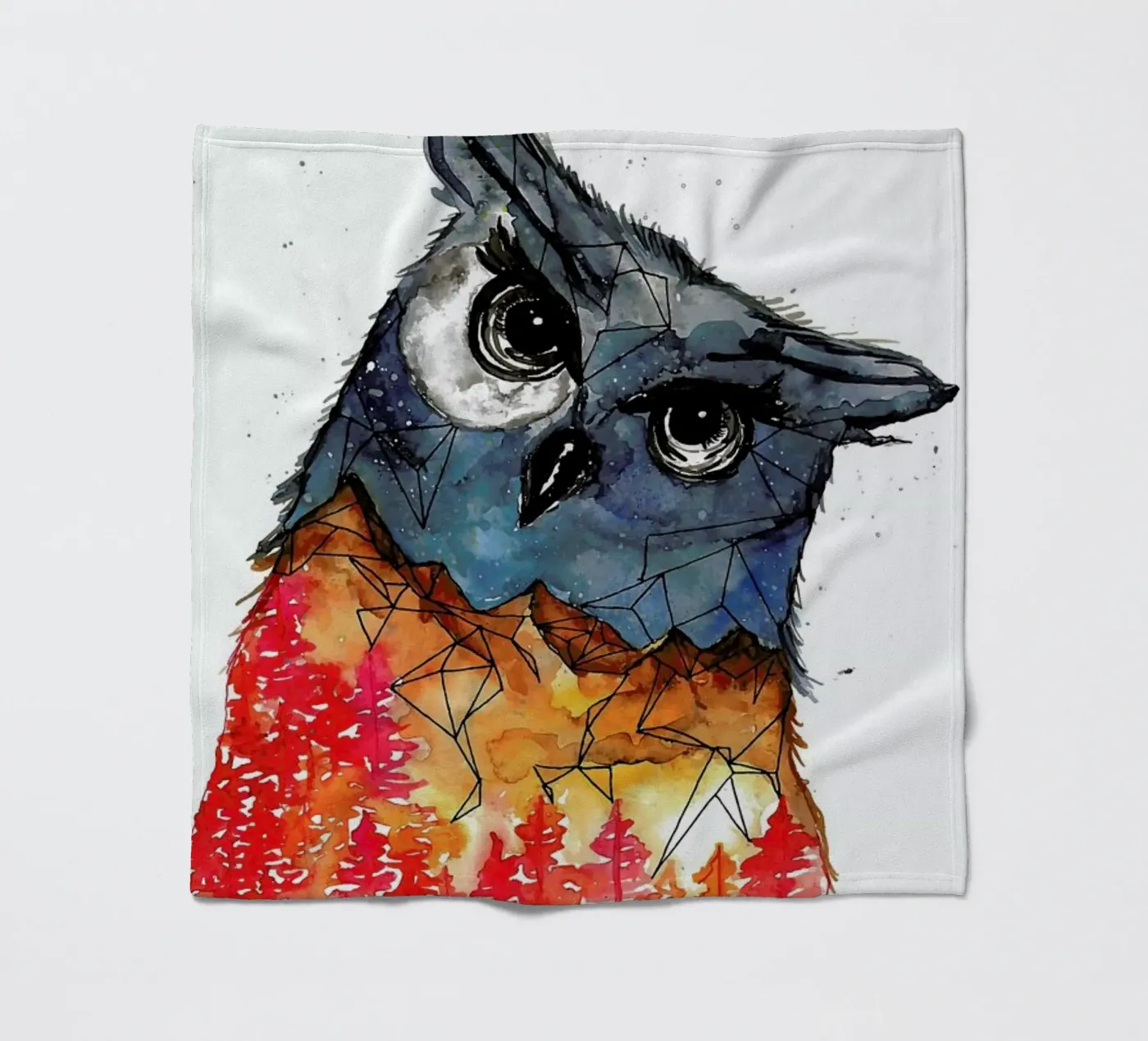 Owl fleecedeken van Larissa van der Laan