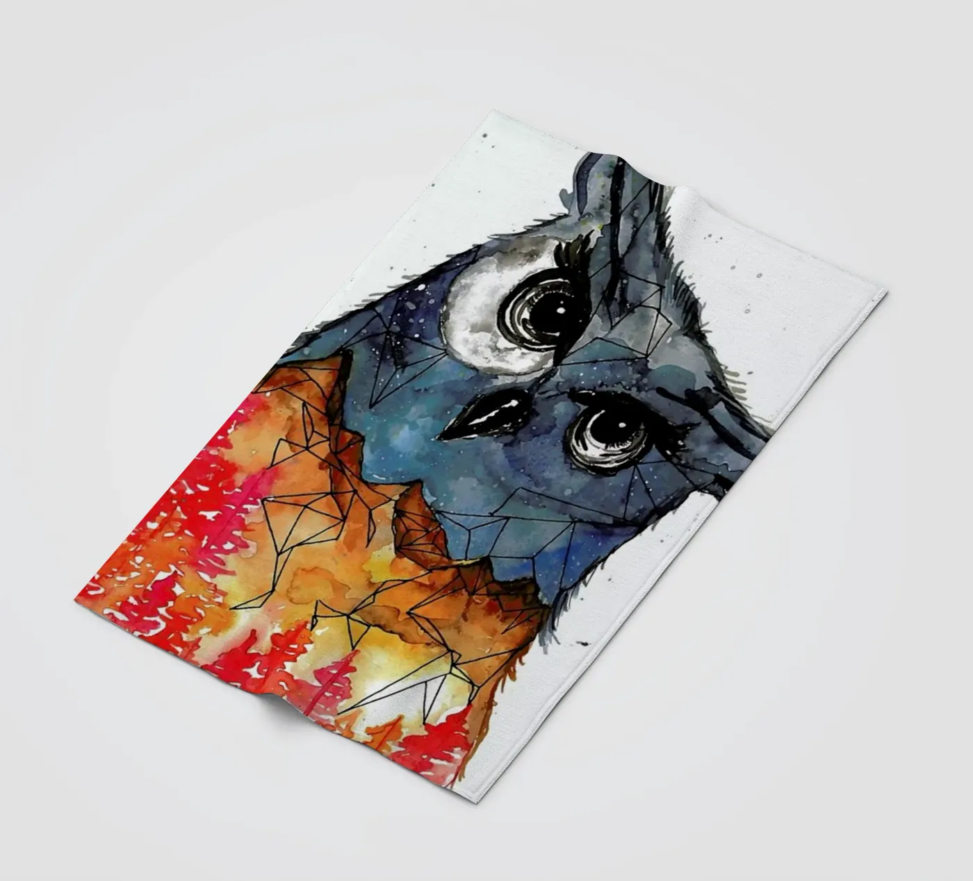 Owl fleecedeken van Larissa van der Laan