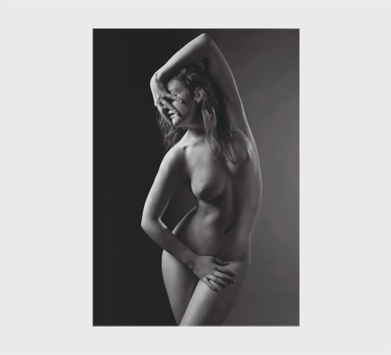 Holly posed nude notebook by Dave Hare Photography