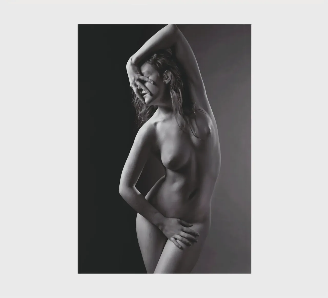 Holly posed nude notebook by Dave Hare Photography