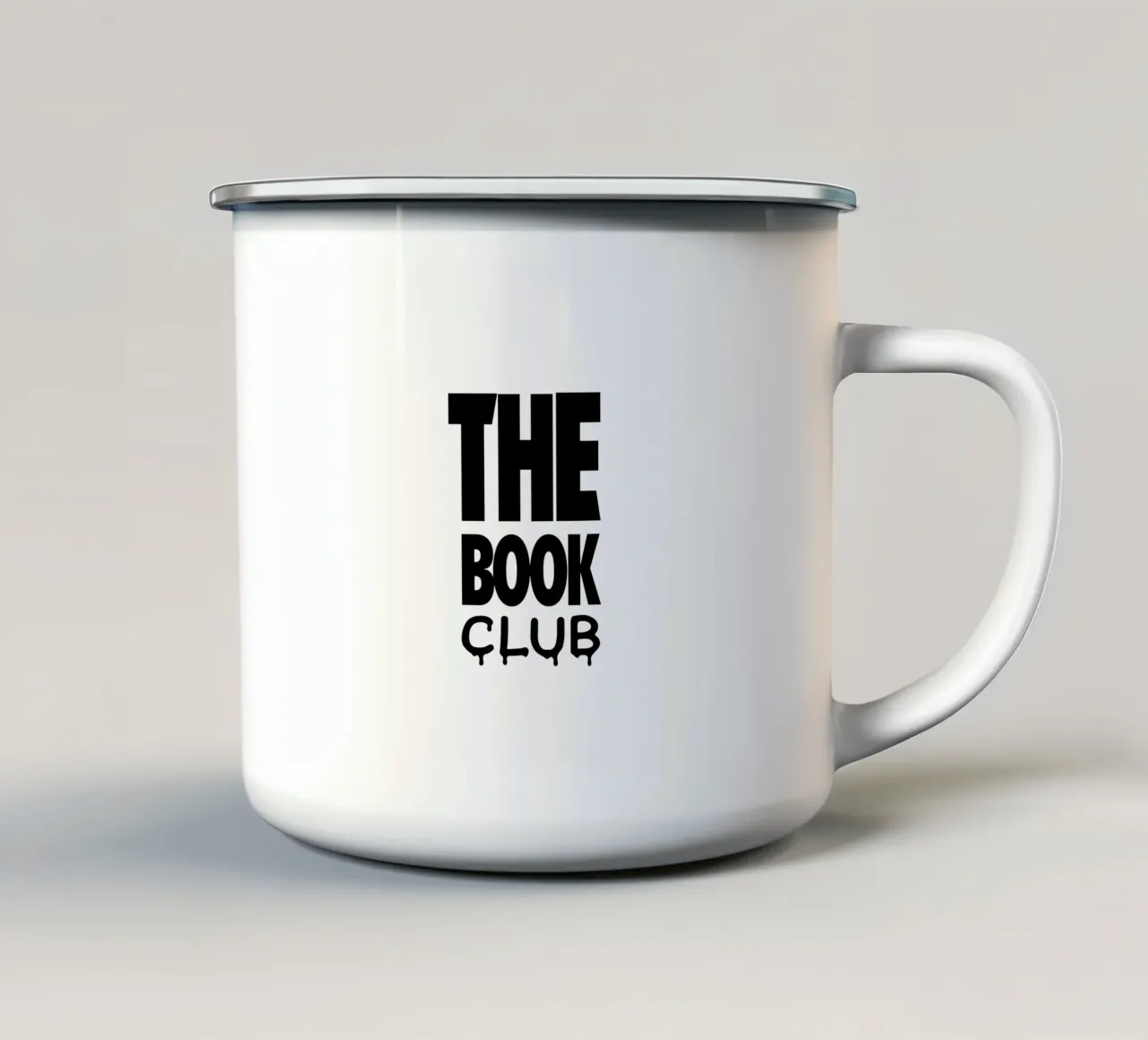 Il Club del Libro tazza in smalto da YV TYPOGRAPHY