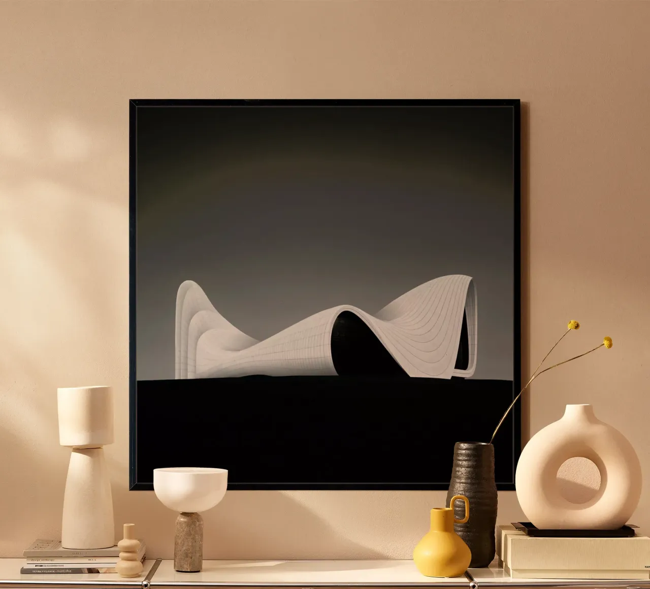 Baku - Heydar Aliyev Center 3 poster con telaio in alluminio da Håggard Photography | Ronny Behnert