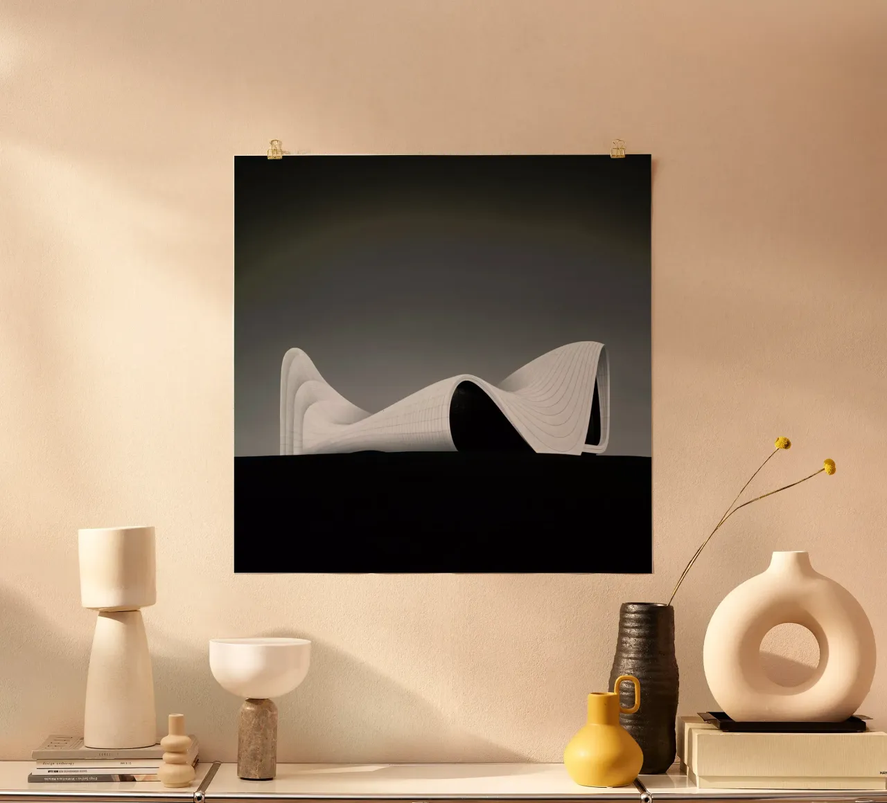 Baku - Heydar Aliyev Center 3 poster con telaio in alluminio da Håggard Photography | Ronny Behnert