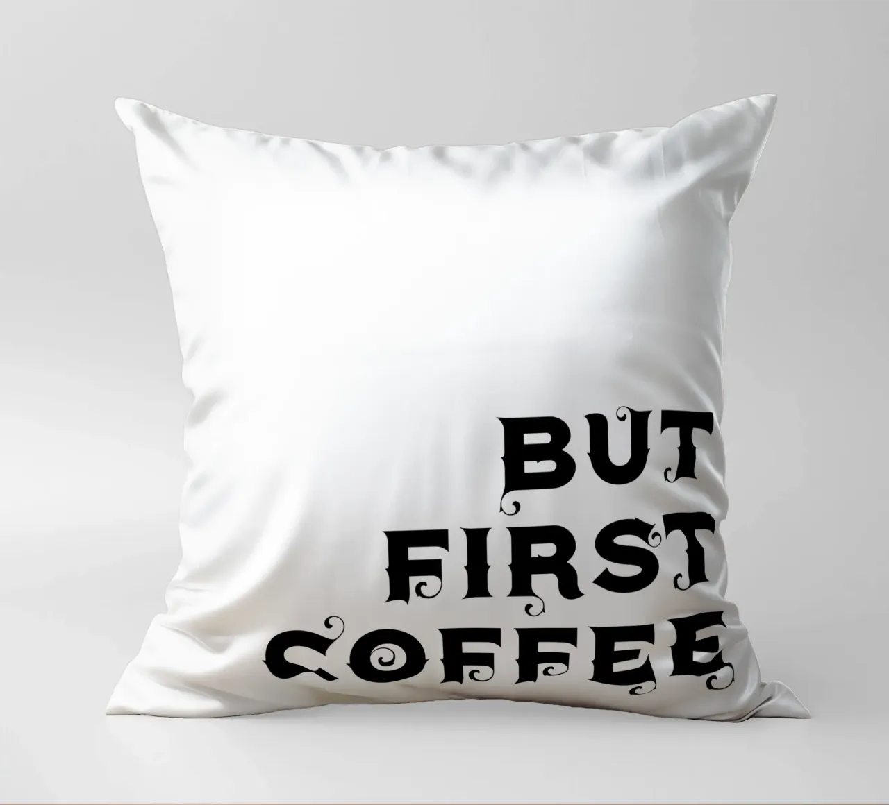 Ma prima il caffè cuscino da YV TYPOGRAPHY