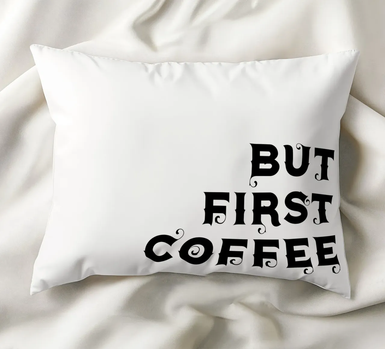 Ma prima il caffè cuscino da YV TYPOGRAPHY